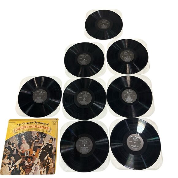 Gilbert & Sullivan 8 LP Box Set The Greatest Operettas Murray Hill Vinyl VG+1979 - Picture 2 of 10